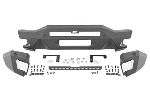 Front Bumper Modular Full Wings Amber DRL Ford Bronco 4WD (2021-2025) Rough Country