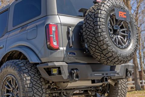 Rear Bumper Black Series LED 6 Inch Pair Slim Line - Ford Bronco (21-25) Rough Country