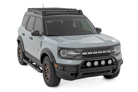 Nudge Bar w/ Tow Hooks 4 Inch Round Led (x4) Ford Bronco Sport (21-24) Rough Country