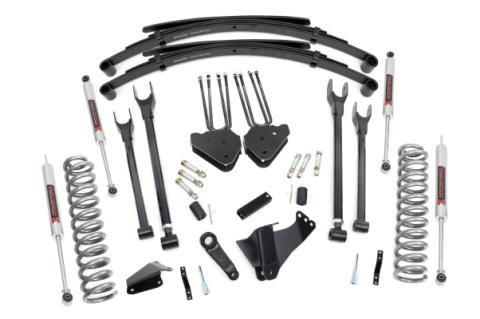 8 Inch Lift Kit 4 Link RR Springs M1 Ford F-250/F-350 Super Duty (05-07) Rough Country