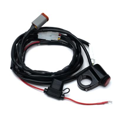 Squadron 2.0 4-pin Deutsch Motorcycle Wiring Harness w/ Switch Universal Universal Baja Designs
