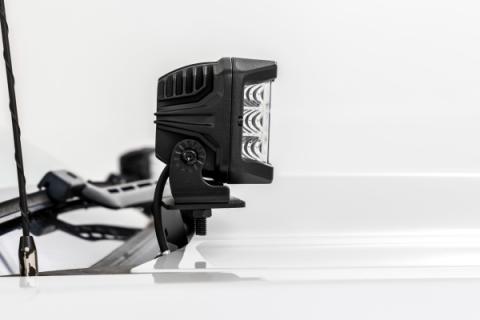 LED Ditch Light Kit 2in Black Pair Amber DRL Silverado/Sierra 1500 (14-18 &amp; Classic) Rough Country