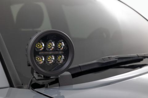 LED Light Kit Ditch Mount 3 Inch OSRAM Wide Toyota Tacoma 2WD/4WD (16-23) Rough Country