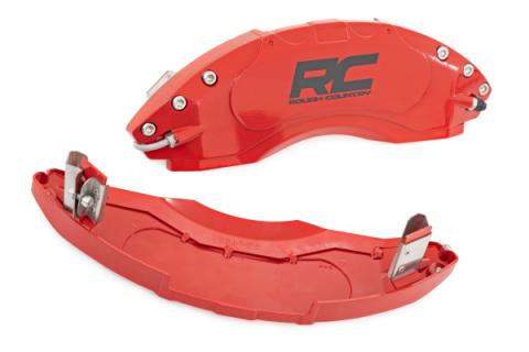 Caliper Covers Front and Rear Red Ford F-250/F-350 Super Duty (23-26) Rough Country