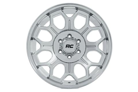 77 Series Wheel One-Piece Chrome 20x10 6x135 -25mm Rough Country
