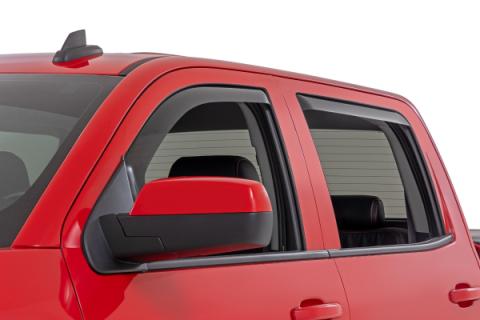 Side Window Deflectors In Channel Rain Guard Silverado/Sierra 1500/2500HD/3500HD 2WD/4WD Rough Country