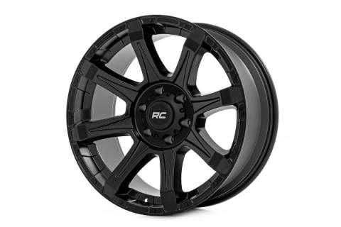 81 Series Wheel One-Piece Semi Gloss Black 20x9 5x150 +18mm Rough Country