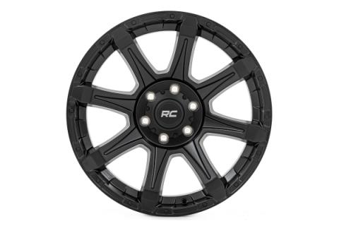 81 Series Wheel One-Piece Semi Gloss Black 20x9 5x150 +18mm Rough Country