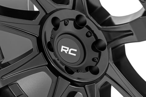 81 Series Wheel One-Piece Semi Gloss Black 20x9 5x150 +18mm Rough Country