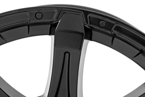 81 Series Wheel One-Piece Semi Gloss Black 20x9 5x150 +18mm Rough Country