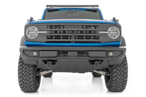 LED Light Kit Upper Windshield 50 Inch Spectrum Single Row Ford Bronco (21-25) Rough Country