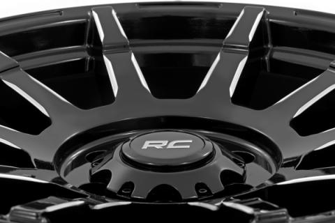 83 Series Wheel One-Piece Gloss Black 20x9 6x135 -12mm Rough Country