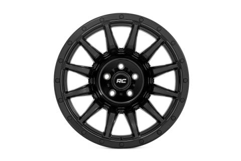 90 Series Wheel One-Piece Gloss Black 20x9 6x5.5 0mm Rough Country