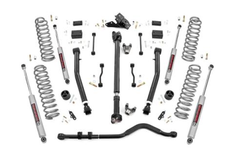 3.5 Inch Lift Kit Adj Lower FR D/S Jeep Wrangler JL 4WD (2024-2026) Rough Country