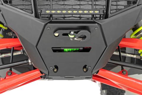LED Light Winch Mount RS6500S 10 Inch Black Slimline Polaris RZR Pro R Rough Country