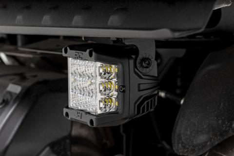 LED Light Under Bed Mount 2 Inch Black Pair Flood Polaris XPEDITION ADV 5 Rough Country
