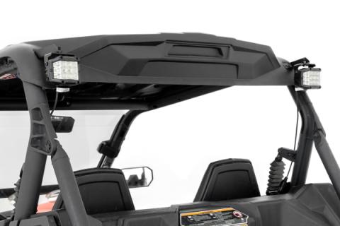 LED Light Kit Rear Mount 2 Inch Black Pair Flood Can-Am Maverick Sport 1000R Rough Country
