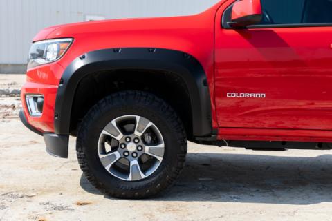 Pocket Fender Flares G9K Satin Steel Chevy Colorado 2WD/4WD (2015-2022) Rough Country