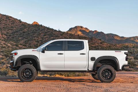 Pocket Fender Flares GXD Sterling Grey Metallic Chevy Silverado 1500 (19-21) Rough Country