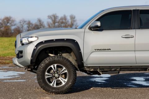 Pocket Fender Flares 1J9 Celestial Silver Metallic Toyota Tacoma (16-23) Rough Country