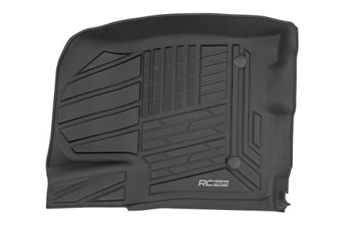 Flex-Fit Floor Mats FR &amp; RR FR Bucket Crew Silverado/Sierra 1500/2500HD/3500HD (19-26) Rough Country