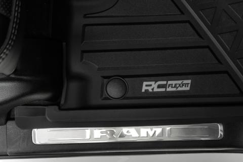 Flex-Fit Floor Mats Front Crew Ram 1500 (19-24)/1500 TRX (21-24) Rough Country