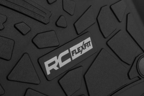 Flex-Fit Floor Mats FR &amp; RR RR Lockable Jeep Gladiator JT 4WD (20-25) Rough Country