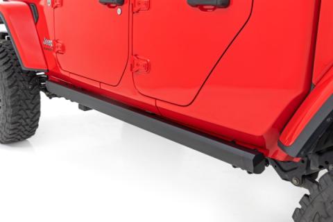 Power Running Boards Dual Electric Motor Jeep Gladiator JT 4WD (20-25) Rough Country