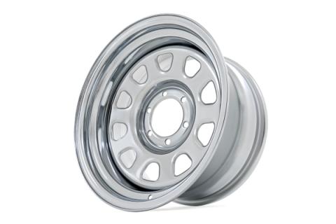 Steel Wheel Chrome 15x8 5x4.5 3.30 Bore -19 Rough Country