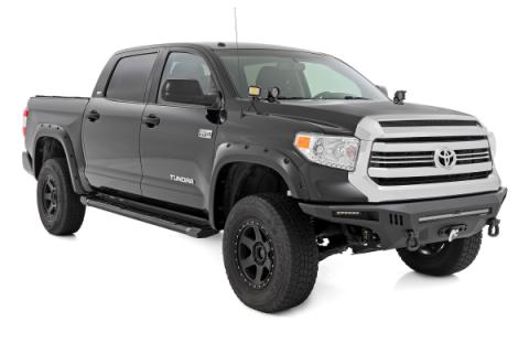 HD2 Aluminum Running Boards Crewmax Cab Toyota Tundra 2WD/4WD (2007-2021) Rough Country