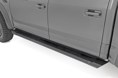 HD2 Aluminum Running Boards Crew Cab Ford F-150/Lightning/F-250/F-350/Raptor (15-26) Rough Country