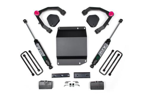 07-13 Silverado/Sierra 1500 4WD 3.5 Inch UCA Lift Kit With Nitro Shocks Zone Offroad