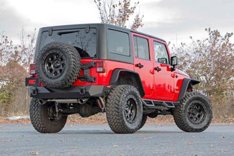 HD Hinged Spare Tire Carrier Kit 07-18 Jeep JK Rough Country