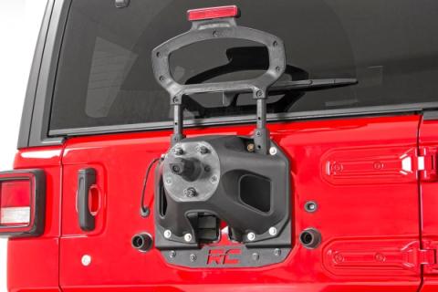 Jeep Spare Tire Relocation Bracket 18-20 Wrangler JL w/Rear Proximity Sensors Rough Country