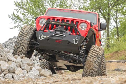 Jeep Engine + Transfer Case Skid Plate System 18-19 JL Unlimited 3.6L Rough Country