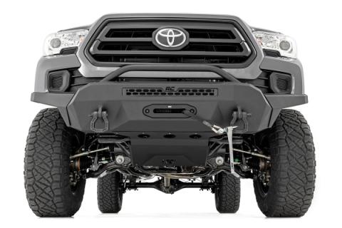 Front Bumper High Clearance Hybrid Winch Mount Only 16-22 Toyota Tacoma Rough Country