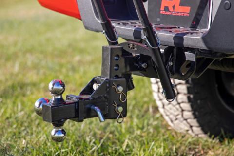 Flag Pole Holder for 2 Inch Hitch w/ Flag Poles Rough Country