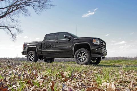 5 Inch GMC Suspension Lift Kit 14-18 Sierra 1500 Denal 4WD w/MagneRide Aluminum &amp; Stamped Steel Rough Country