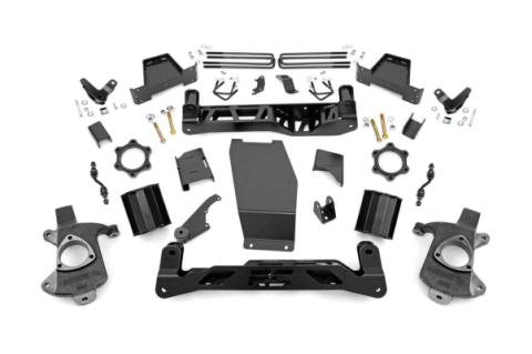 6 Inch GMC Suspension Lift Kit 14-18 Sierra 1500 Denal 4WD w/MagneRide Aluminum &amp; Stamped Steel Rough Country