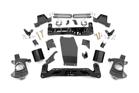 6 Inch GMC Suspension Lift Kit 14-18 Sierra 1500 Denal 4WD w/MagneRide Aluminum &amp; Stamped Steel Rough Country