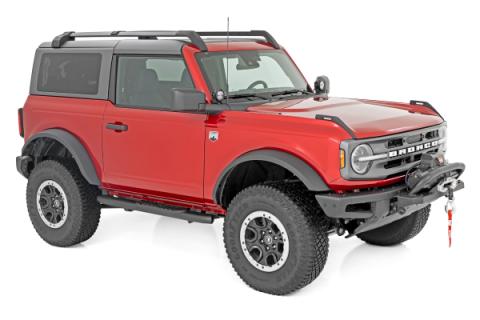 Oval Nerf Steps 2-Door Black Ford Bronco 2 Door 4WD 21-Up Rough Country
