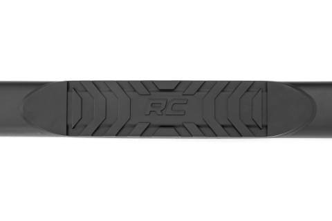 Oval Nerf Step Crew Cab Black Ford Super Duty 2WD/4WD (99-16) Rough Country