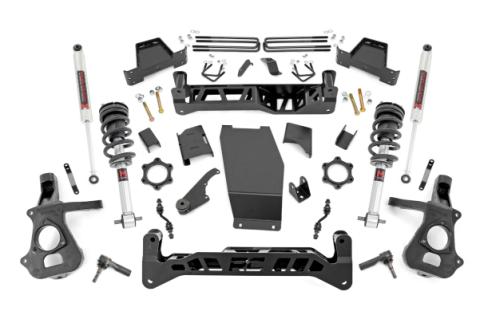 7 Inch Lift Kit Cast Steel M1 Struts/M1 Silverado/Sierra 1500 4WD (14-18 &amp; Classic) Rough Country