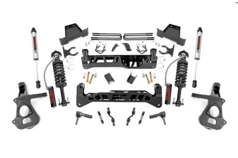 7 Inch Suspension Lift Kit Vertex &amp; V2 14-18 Silverado/Sierra 1500 2WD  Aluminum/Stamped Steel Rough Country