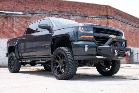 7.5 Inch Suspension Lift Kit Vertex Coilovers &amp; Vertex Adjustable Shocks 07-13 Silverado/Sierra 1500