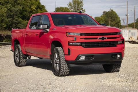 3.5 Inch Lift Kit Vertex/V2 Red Chevy Silverado 1500 2WD/4WD (2019-2024) Rough Country