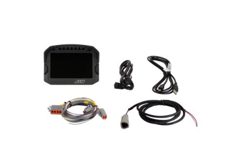 CD-5 Carbon Non-Logging/Non GPS Display 5-inch diagonal screen, carbon fiber composite enclosure, wiring harness included AEM Electronics