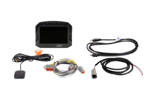 CD-5 Carbon Non-Logging/Non GPS Display 5-inch diagonal screen, carbon fiber composite enclosure, wiring harness included AEM Electronics