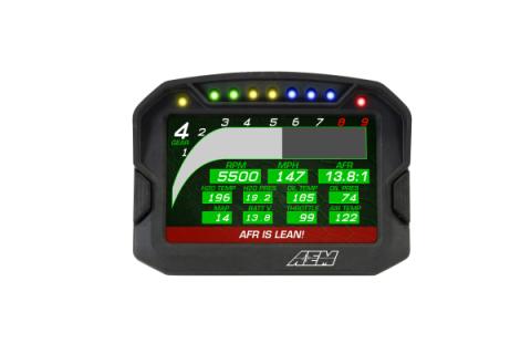 CD-5L Carbon Logging Display 5-inch diagonal screen, carbon fiber composite enclosure, wiring harness included AEM Electronics