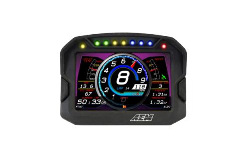 CD-5L Carbon Logging Display 5-inch diagonal screen, carbon fiber composite enclosure, wiring harness included AEM Electronics